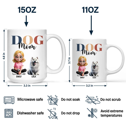 Dog Mom Dog Dad Cat Mom Cat Dad - Personalized Mug
