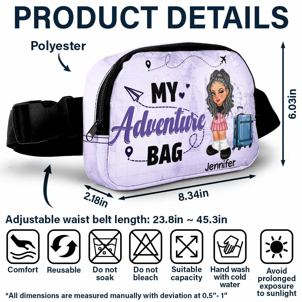 My Adventure Bag - Personalized Crossbody Belt Bag