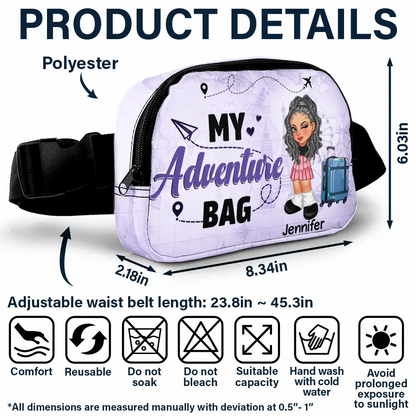 My Adventure Bag - Personalized Crossbody Belt Bag