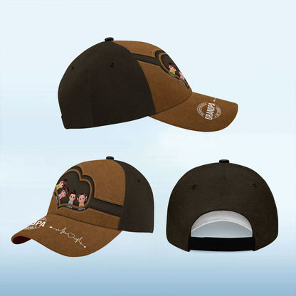 The Legend Grandpa Personalized Classic Cap, Gift For Grandpa, Gift For Him