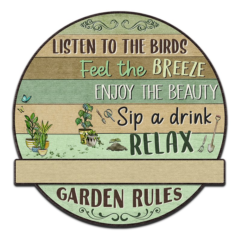 Camping - Listen To The Birds Feel The Breeze Gardening - Gift For Garden Lovers - Personalized Custom Shaped Doormat - The Next Custom Gift
