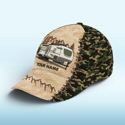 Camping Lovers - Let's Sit By The Campsite - Personalized Cap - The Next Custom Gift