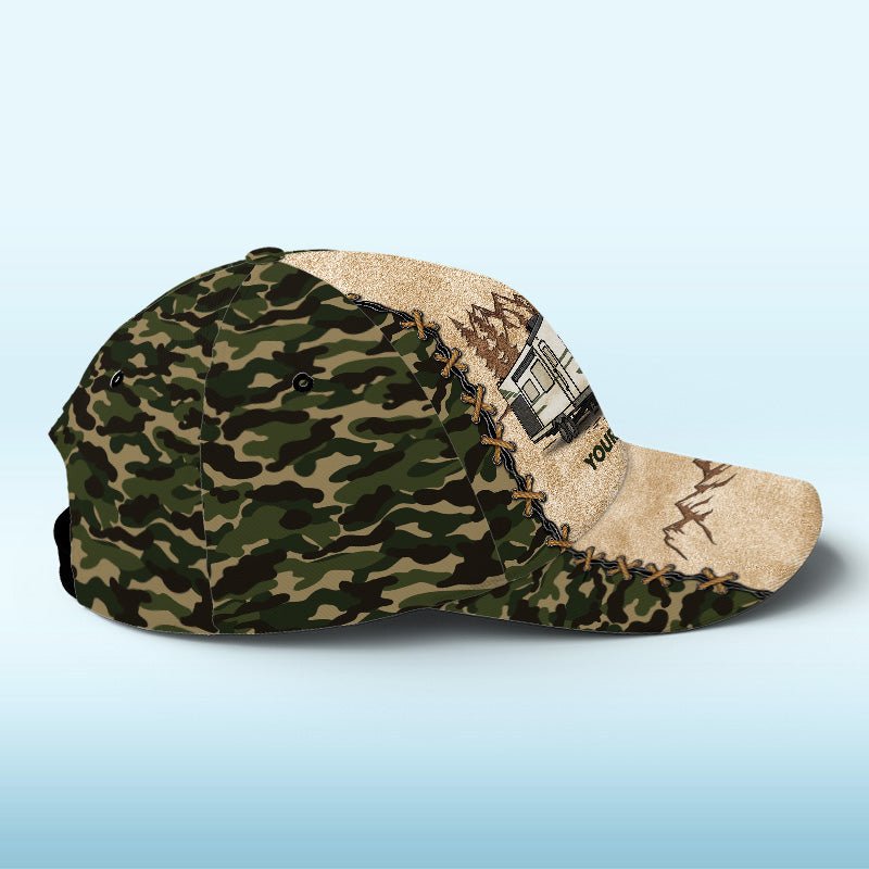 Camping Lovers - Let's Sit By The Campsite - Personalized Cap - The Next Custom Gift