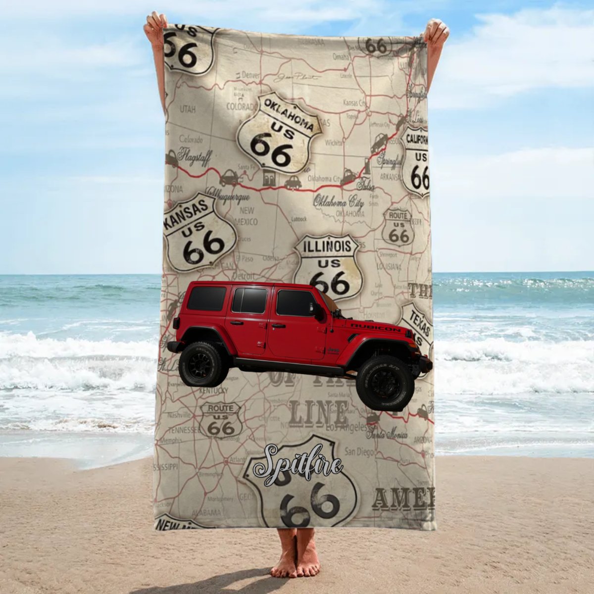 Car Lover - Custom Photo For Car Lover - Personalized Beach Towel (TL) - The Next Custom Gift