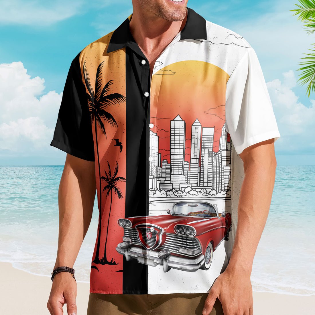 Car Lovers - Muscle Cars For Men, Husband - Personalized Photo Hawaiian Shirt (LH) - The Next Custom Gift