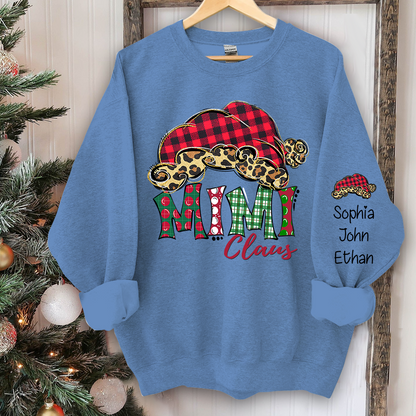 Mimi Claus Christmas And Grandkids Sweatshirt