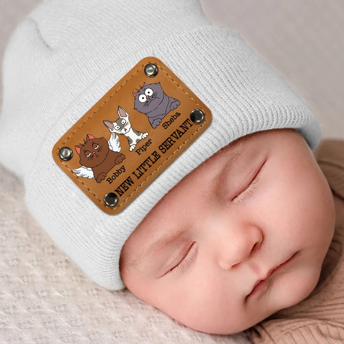 Cat Lovers - New Little Servant - Personalized Beanie - The Next Custom Gift