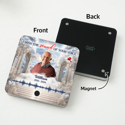 Heaven Gate Custom Photo Voice Message Personalized Music Fridge Magnet, Memorial Keepsake, Remembrance Gift