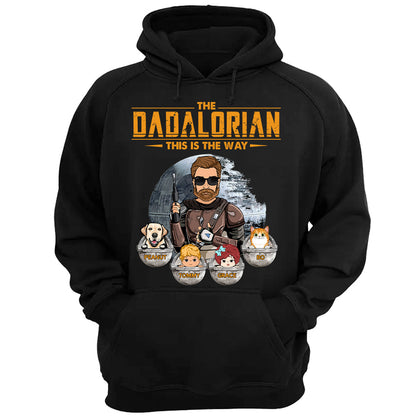 The Dadalorian This Is The Way - Custom Shirt With Kids Gift For Dad Mom