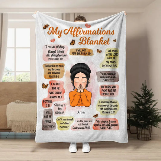 Christian - My Affirmations - Personalized Blanket (TL) - The Next Custom Gift