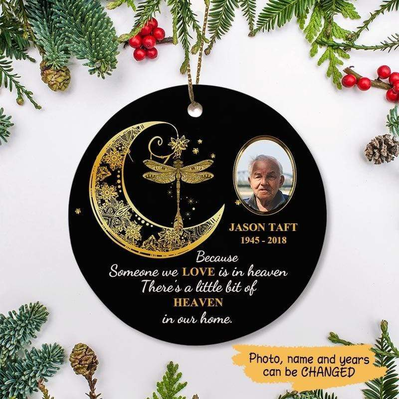 Dragonfly Moon Personalized Acrylic Ornament