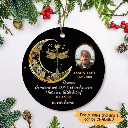 Dragonfly Moon Personalized Acrylic Ornament