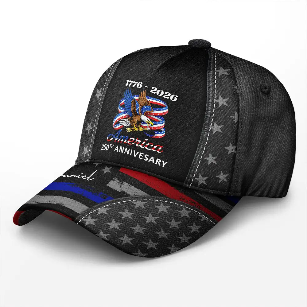 Stars And Stripes America 250th Anniversary - Personalized Classic Cap