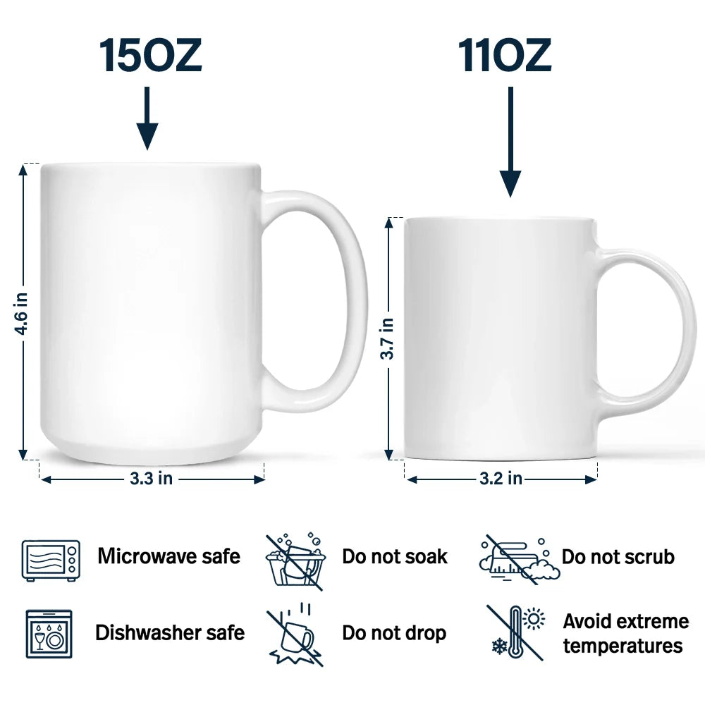 3D Effect Mother And Daughter Paper Cut Letters - Personalized Mug