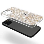 Hand In Hand Mom Grandma Nacre Effect 3D Inflated Effect Printed - Personalized Clear Phone Case