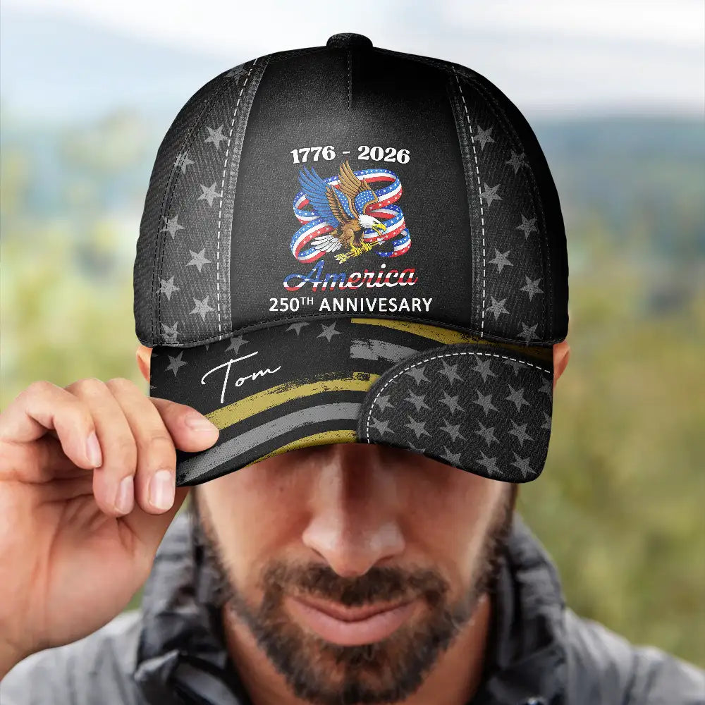 Stars And Stripes America 250th Anniversary - Personalized Classic Cap
