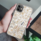 Hand In Hand Mom Grandma Nacre Effect 3D Inflated Effect Printed - Personalized Clear Phone Case