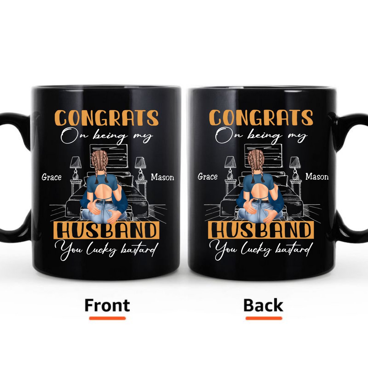 Couple - Congrats On Being My Husband - Personalized Mug (SA) - The Next Custom Gift