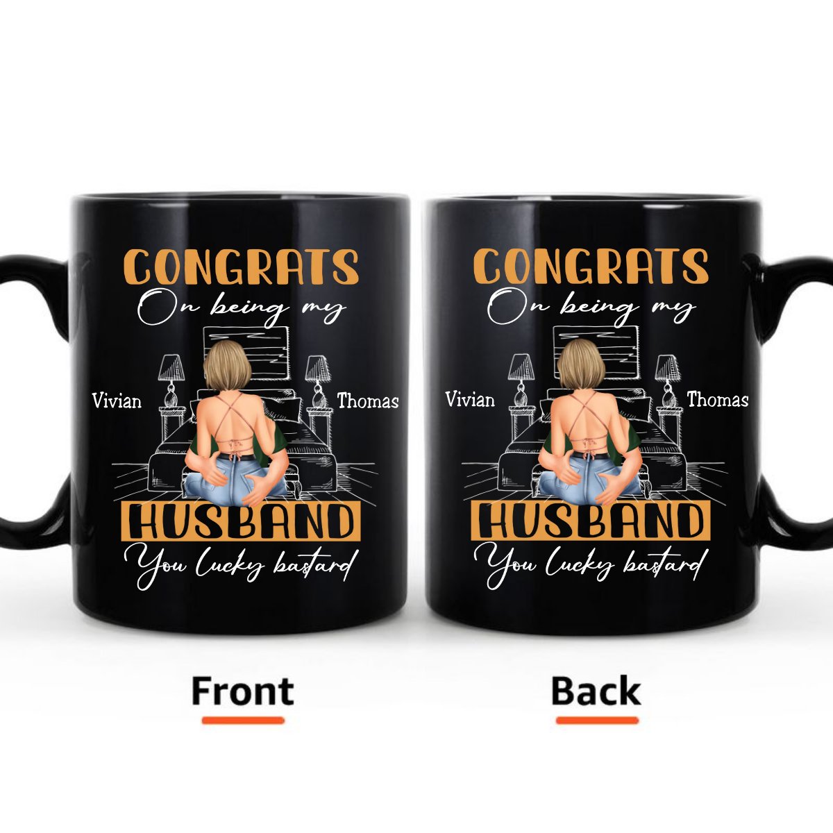 Couple - Congrats On Being My Husband - Personalized Mug (SA) - The Next Custom Gift