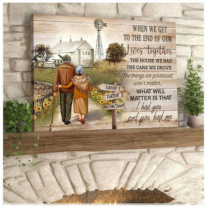 Couple - I Had You And You Had Me - Personalized Canvas - The Next Custom Gift
