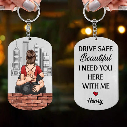 Couple - I Need You Here With Me - Personalized Acrylic Keychain - The Next Custom Gift