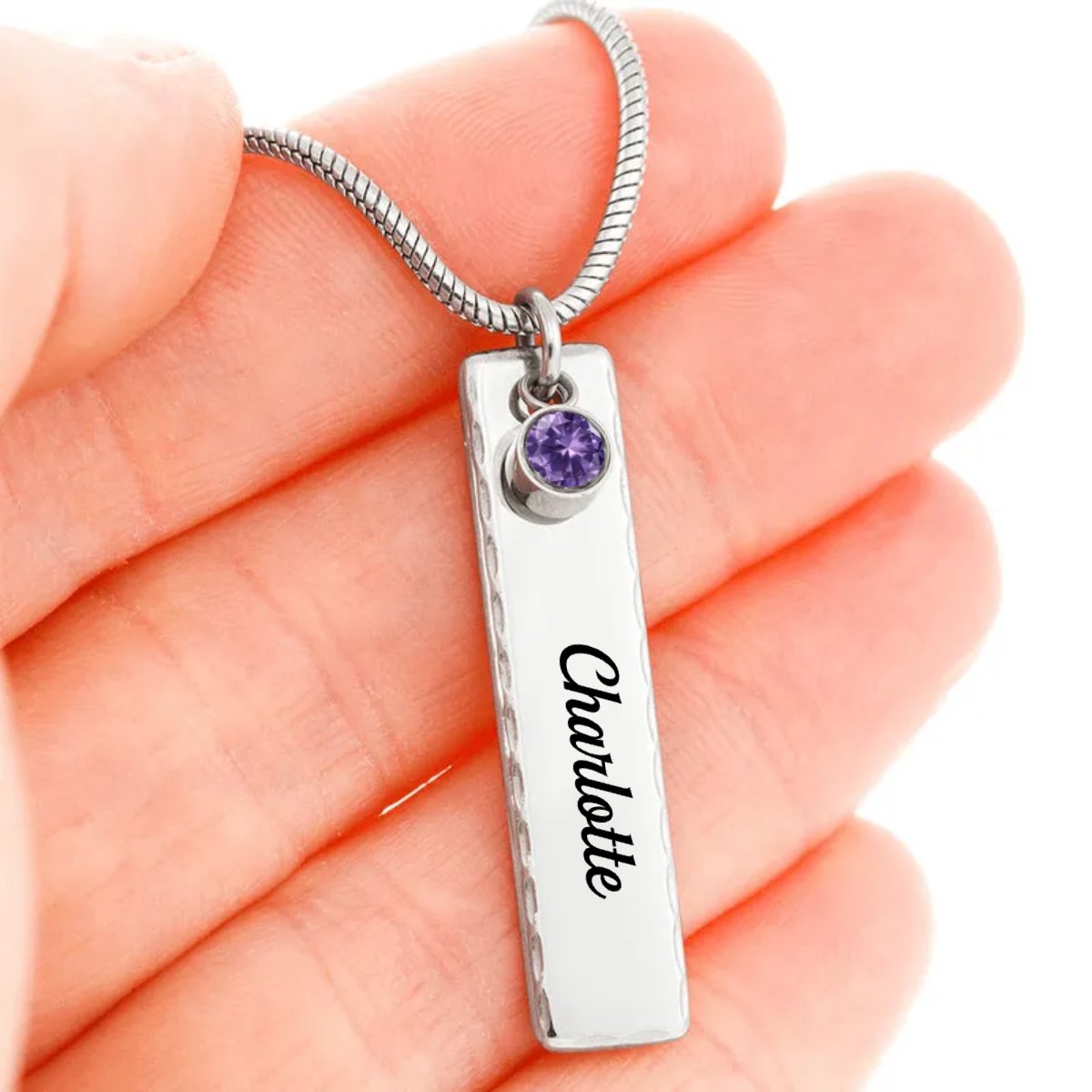 Couple - Loss of Husband Gift for Wife - Personalized Necklace (TL) - The Next Custom Gift