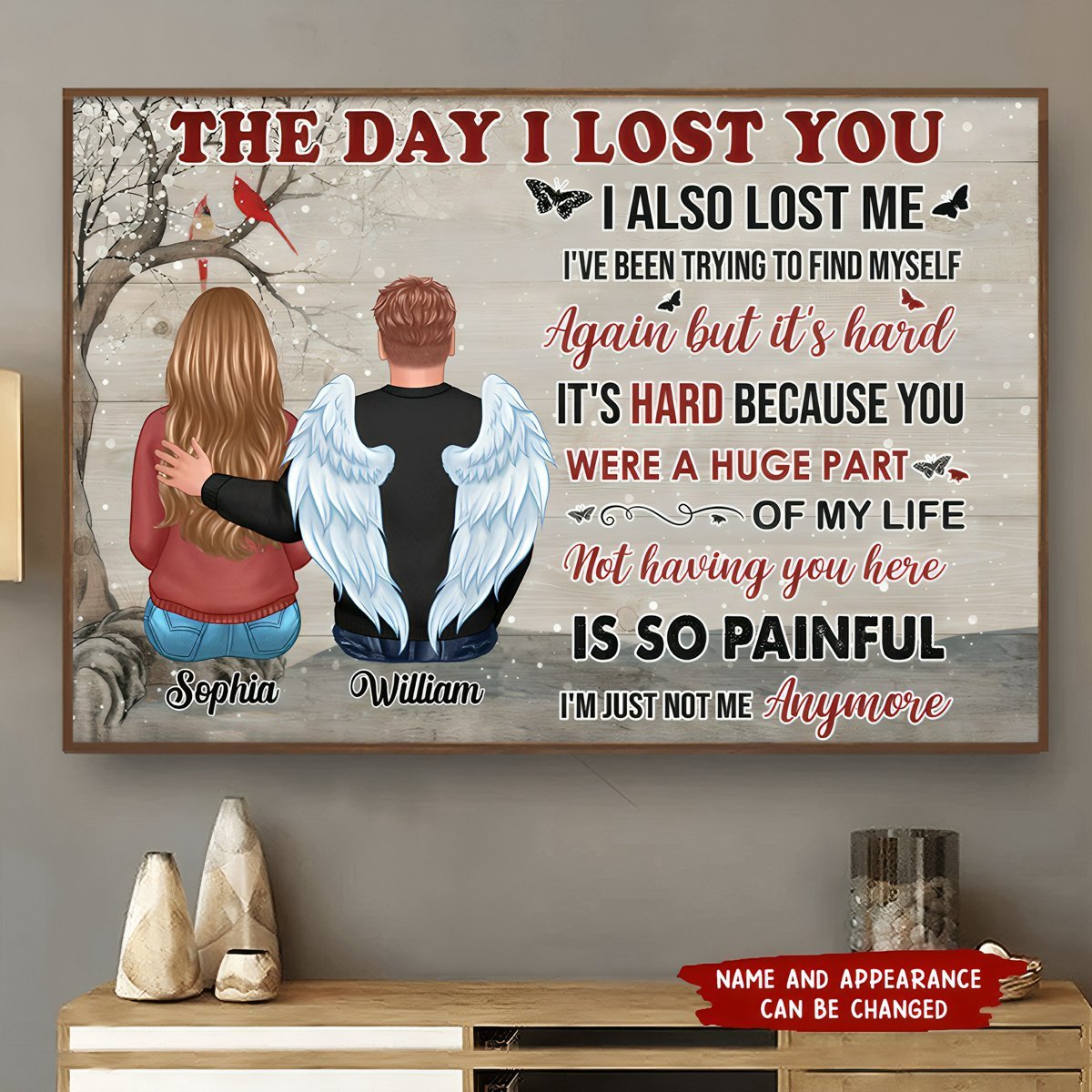Couple - The Day I Lost You - Personalized Poster - The Next Custom Gift
