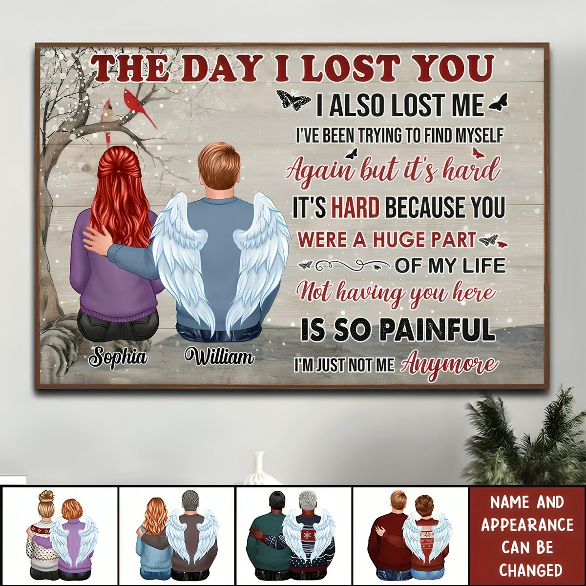 Couple - The Day I Lost You - Personalized Poster - The Next Custom Gift