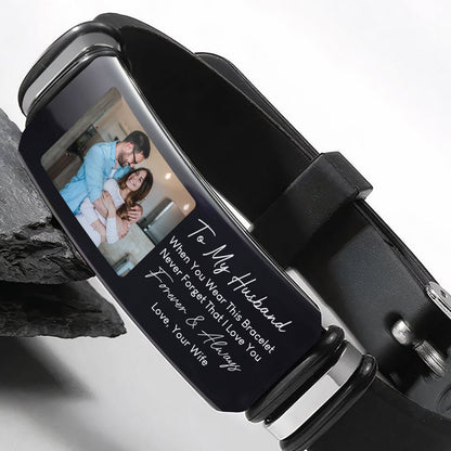 Couple - To My Husband I Love You Forever Always - Personalized Bracelet - The Next Custom Gift