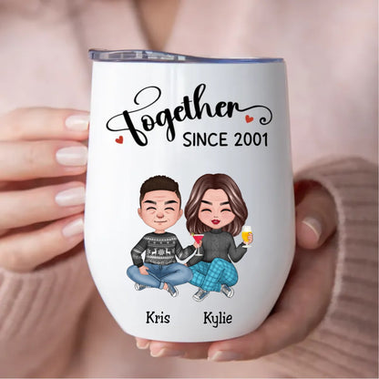 Couple - Together Since - Personalized Wine Tumbler - The Next Custom Gift