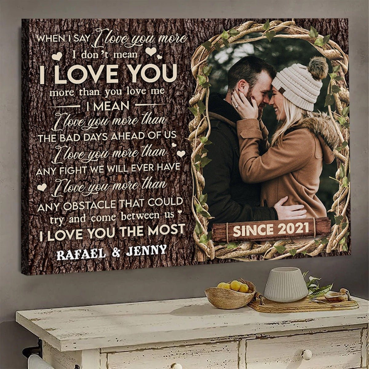 Couple - When I Say I Love You More Canvas - Personalized Canvas - The Next Custom Gift