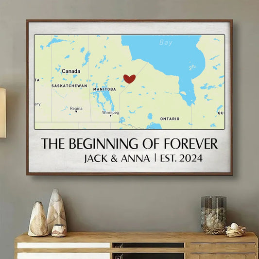 Couple - Where It All Began - Personalized Poster - The Next Custom Gift