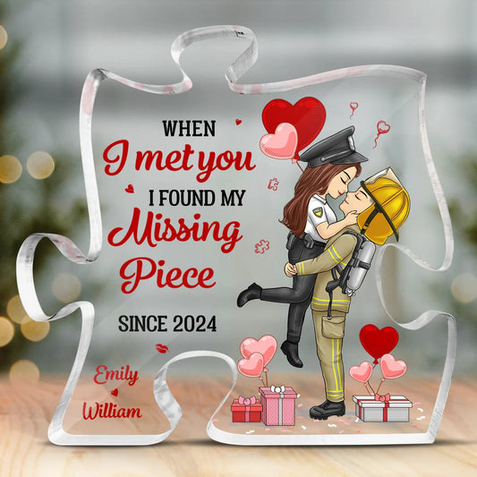Couple - You Are The Missing Piece To My Heart - Personalized Acrylic Plaque - The Next Custom Gift