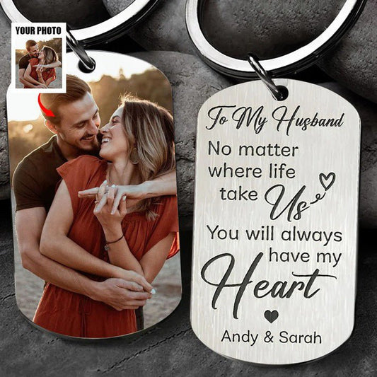 Couples - No Matter Where Life Take Us - Personalized Keychain - The Next Custom Gift