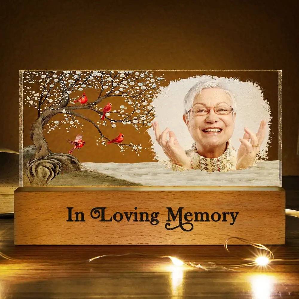 Custom Photo I'm Always With You Family Memorial - Personalized Rectangle LED Light - The Next Custom Gift