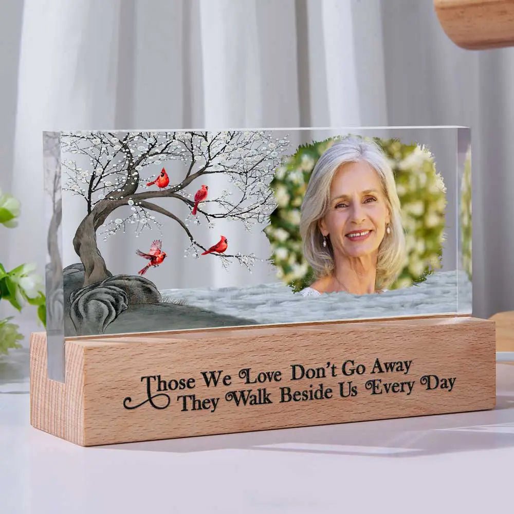Custom Photo I'm Always With You Family Memorial - Personalized Rectangle LED Light - The Next Custom Gift