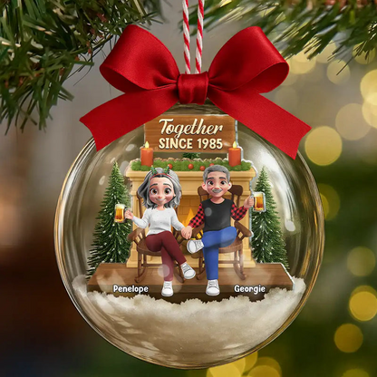 Together Since - Personalized 3D Acrylic Ball Ornament