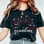Firework America Flag Grandma And Kids