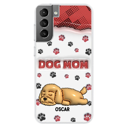 Dog Mom Version 2 - Personalized Custom 3D Inflated Effect Phone Case