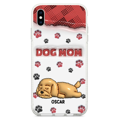 Dog Mom Version 2 - Personalized Custom 3D Inflated Effect Phone Case