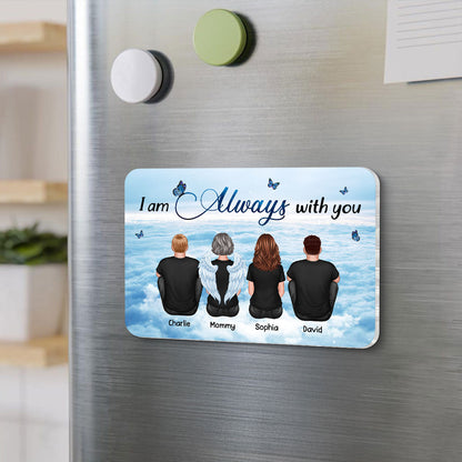 Always With You Sky Family Memorial Personalized Acrylic Fridge Magnet, Remembrance Gift, Sympathy Gift