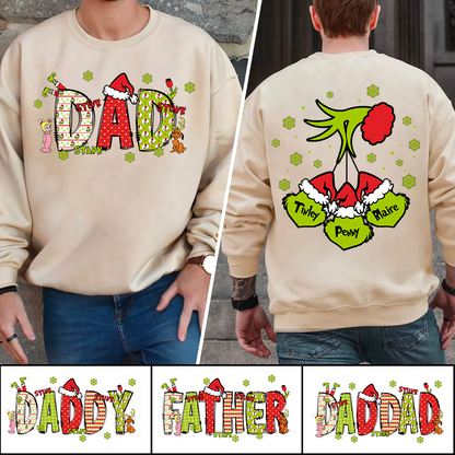 Personalized Nickname Mom and Dad Kids Names Christmas 2024