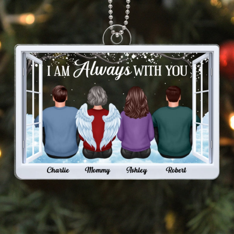 Those We Love Don‘t Go Away Memorial Gift Family Portrait Sympathy Gift Personalized Acrylic Ornament