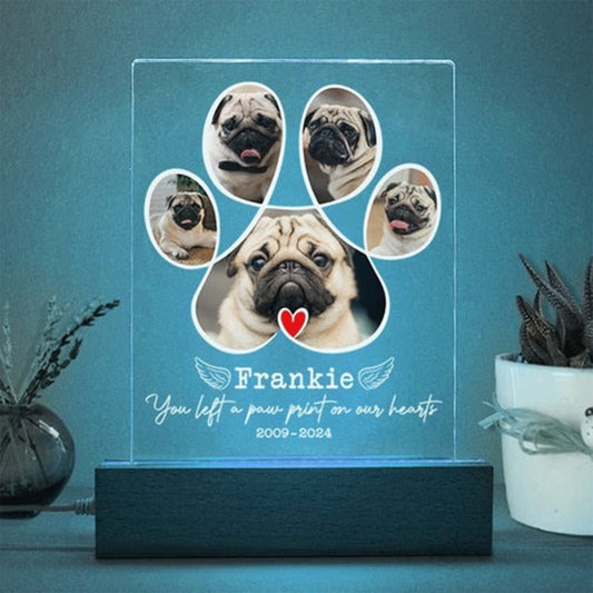 Dog Lovers - Custom Dog Photo Memorial - Personalized Acrylic Plaque - The Next Custom Gift