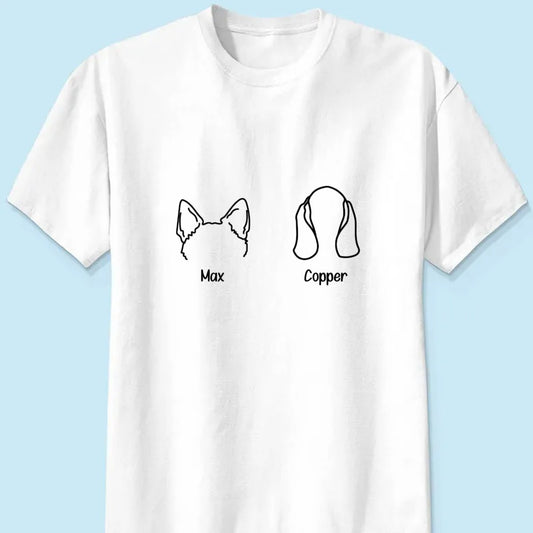 Dog Lovers - Dog Ear Line - Personalized Shirt (VT) - The Next Custom Gift