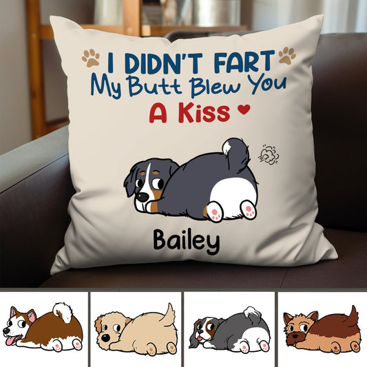 Dog Lovers - I Didn't Fart Pillow A Kiss - Personalized Pillow - The Next Custom Gift
