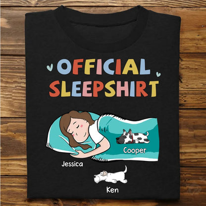 Dog Lovers - Official Sleepshirt Sleeping Dog - Personalized Unisex T - shirt - The Next Custom Gift