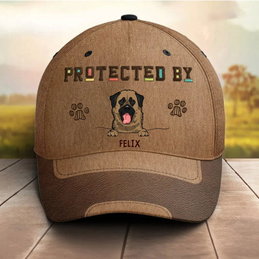 Dog Lovers - Protected By (D) - Personalized Classic Cap (Ver 3) - The Next Custom Gift