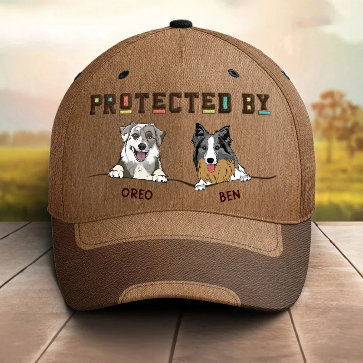 Dog Lovers - Protected By (D) - Personalized Classic Cap (Ver 3) - The Next Custom Gift