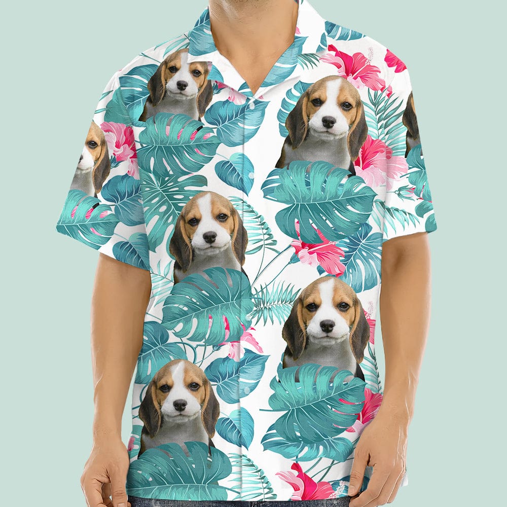 Dog Lovers - Upload Photo Dog - Personalized Hawaiian Shirt - The Next Custom Gift